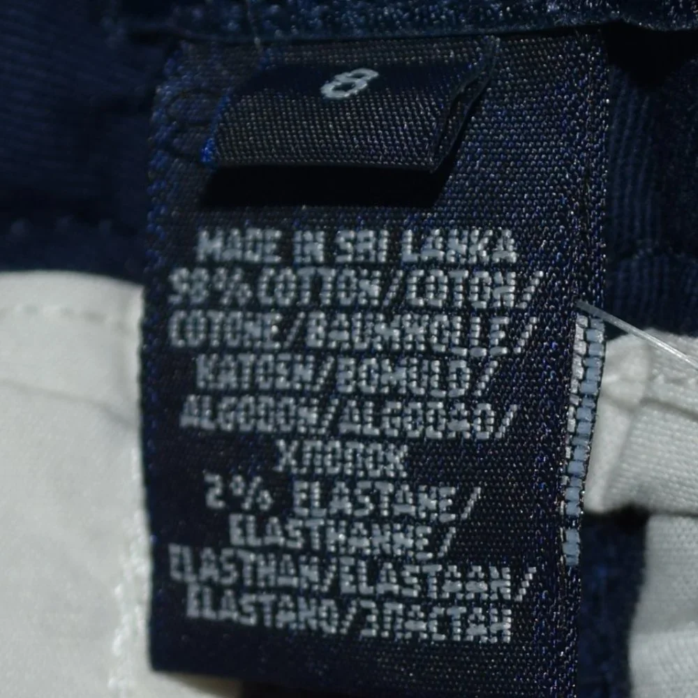 NEW Ralph Lauren Navy Blue Chino Pants - Size 8